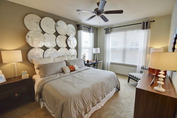 Capital Place at Southwood: Modern bedroom with elegant furnishing in luxury apartments