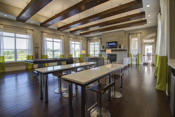 Capital Place: Modern clubhouse with stylish furnishings at Southwood Apartments
