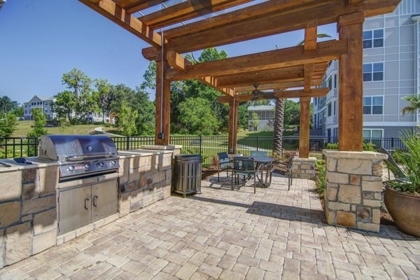 grill area at Capital Place at Southwood Apartments