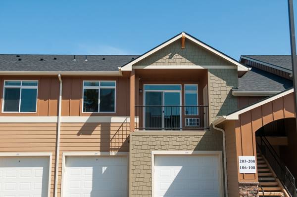 exterior at The Blake Apartments
