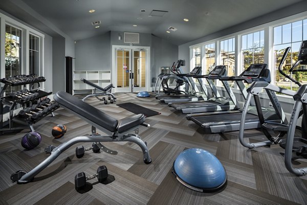 Fitness center with state-of-the-art equipment at Montiavo Apartments