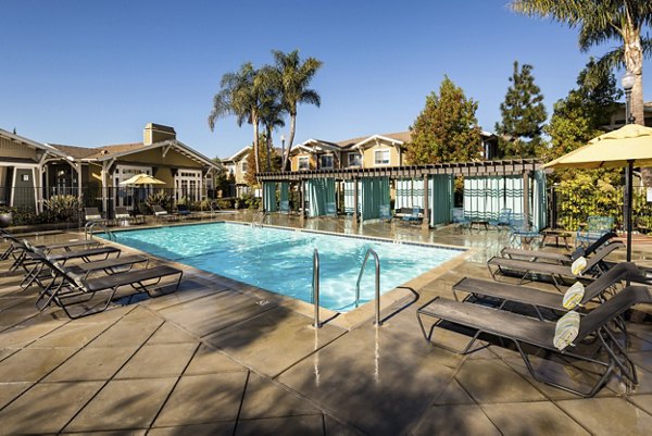 Relaxing pool at Montiavo Apartments in the heart of Santa Maria offering luxury amenities for residents