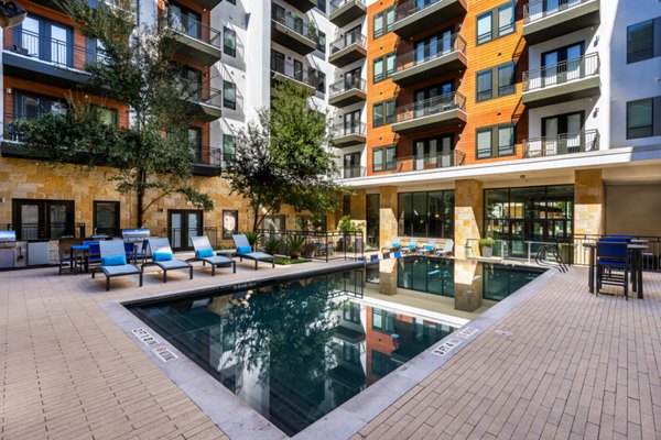 pool at The Kenzie at The Domain Apartments