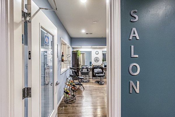 Modern hair salon at Album Quail Springs Apartments, featuring stylish decor and state-of-the-art equipment for a luxury experience
