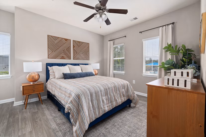 bedroom/home office at Avana 55Twelve Apartments