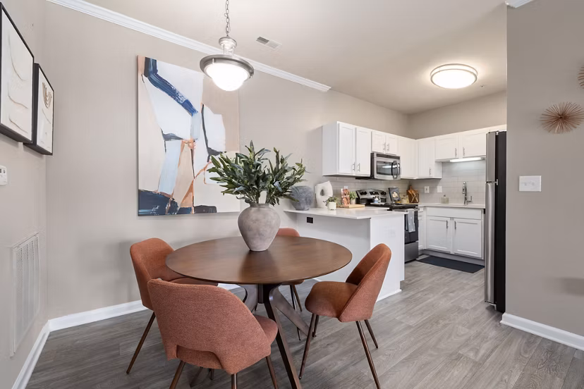 dining room at Avana 55Twelve Apartments
