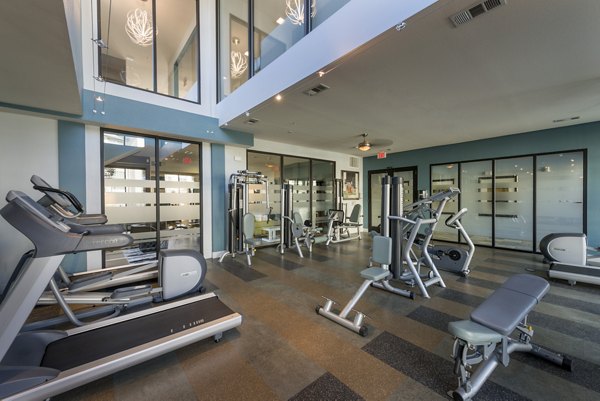 fitness center at Avana on the Platte Apartments