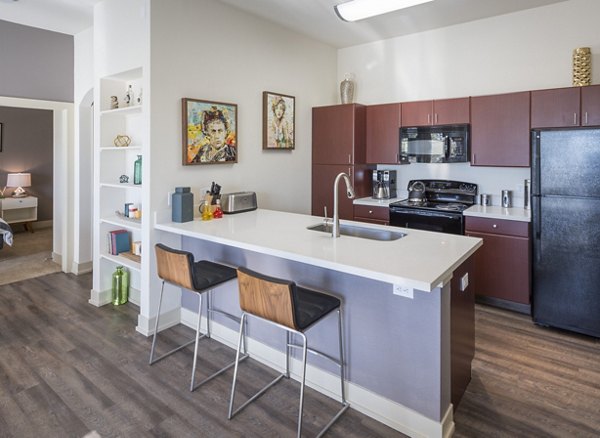 kitchen at Avana on the Platte Apartments