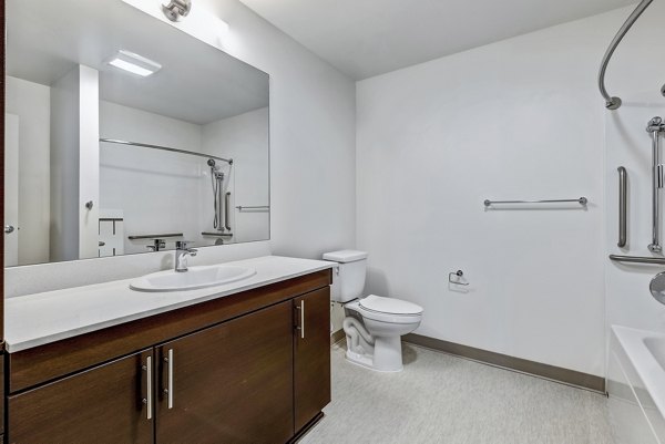 bathroom at Viktoria Apartments