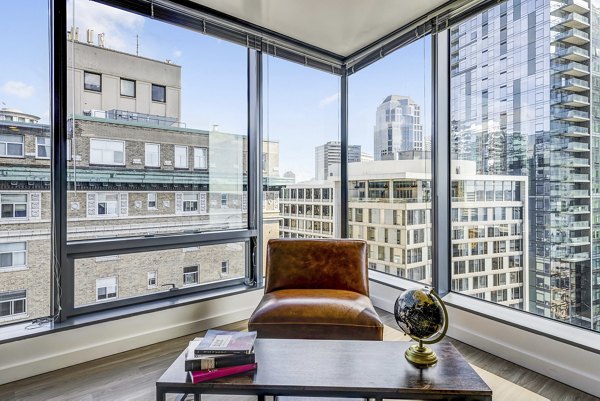 Elegant living room with modern decor at Viktoria Apartments, showcasing luxury and comfort