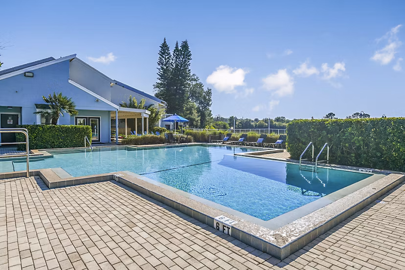 Sparkling pool at Lakeshore at Altamonte Springs Apartments, a luxury feature for relaxation and recreation