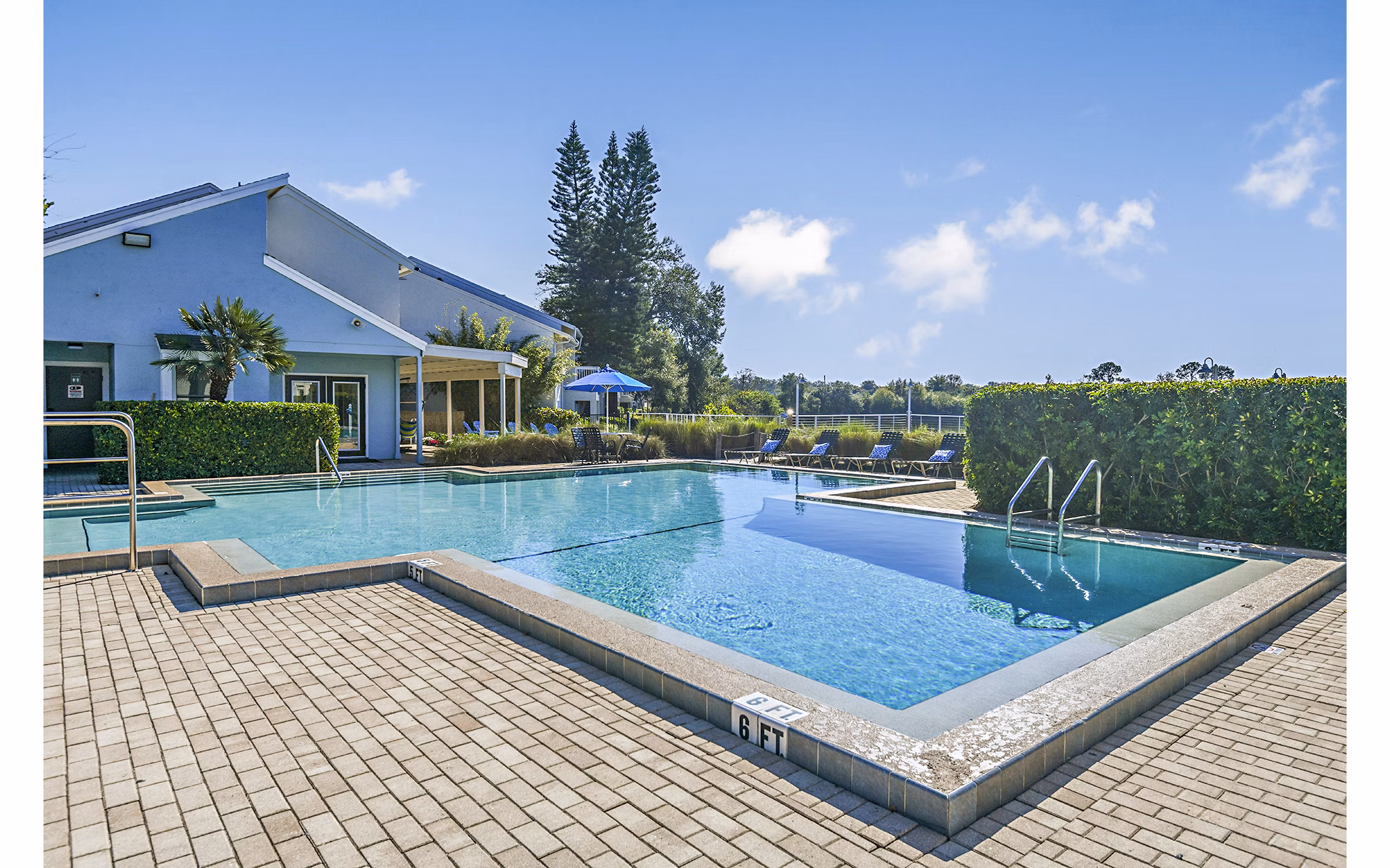 Sparkling pool at Lakeshore at Altamonte Springs Apartments, a luxury feature for relaxation and recreation