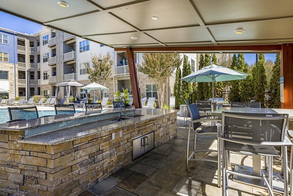 patio at Junction Six Forks Apartments