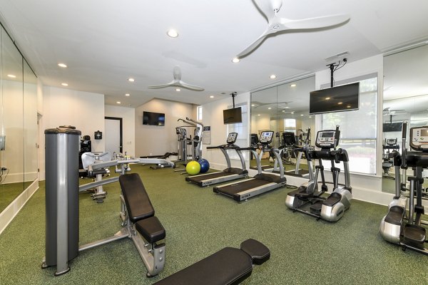Modern fitness center with state-of-the-art equipment at Avana Ridenour Apartments, luxury living in a vibrant community