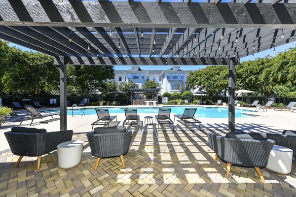 Cozy outdoor patio with stylish seating at Avana Ridenour Apartments, perfect for relaxation and social gatherings