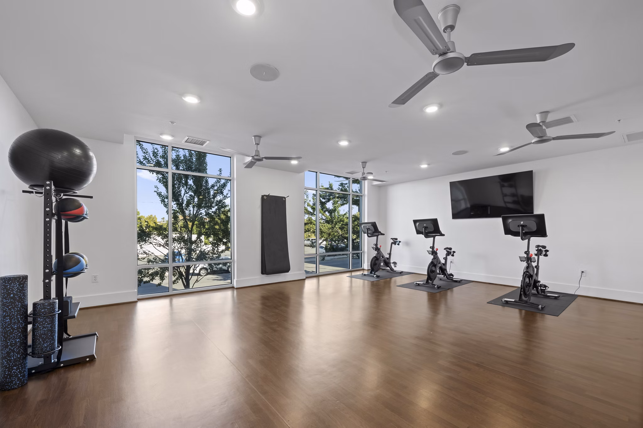 Fitness Center at The Mint 425 Apartments