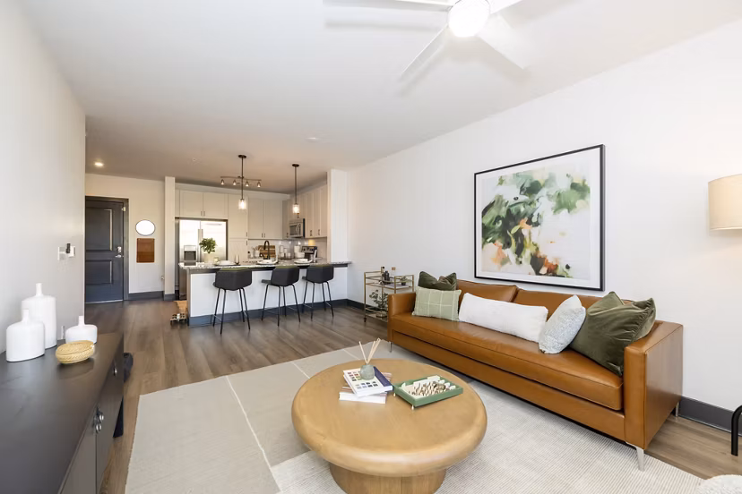 living room at The Mint 425 Apartments