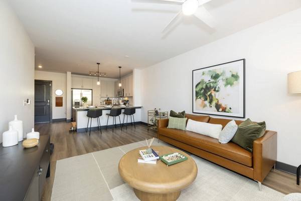 living room at The Mint Apartments