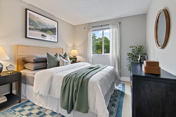 bedroom at Irwin Park Apartments