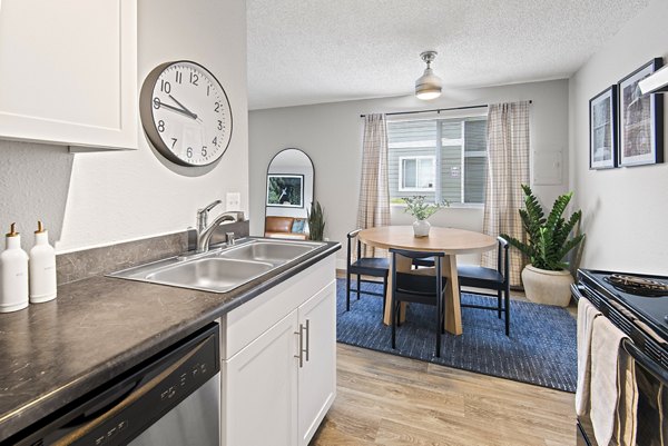 kitchen at Irwin Park Apartments