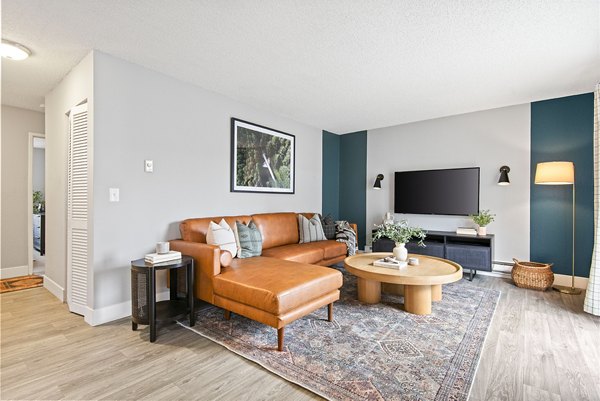 living room at Irwin Park Apartments