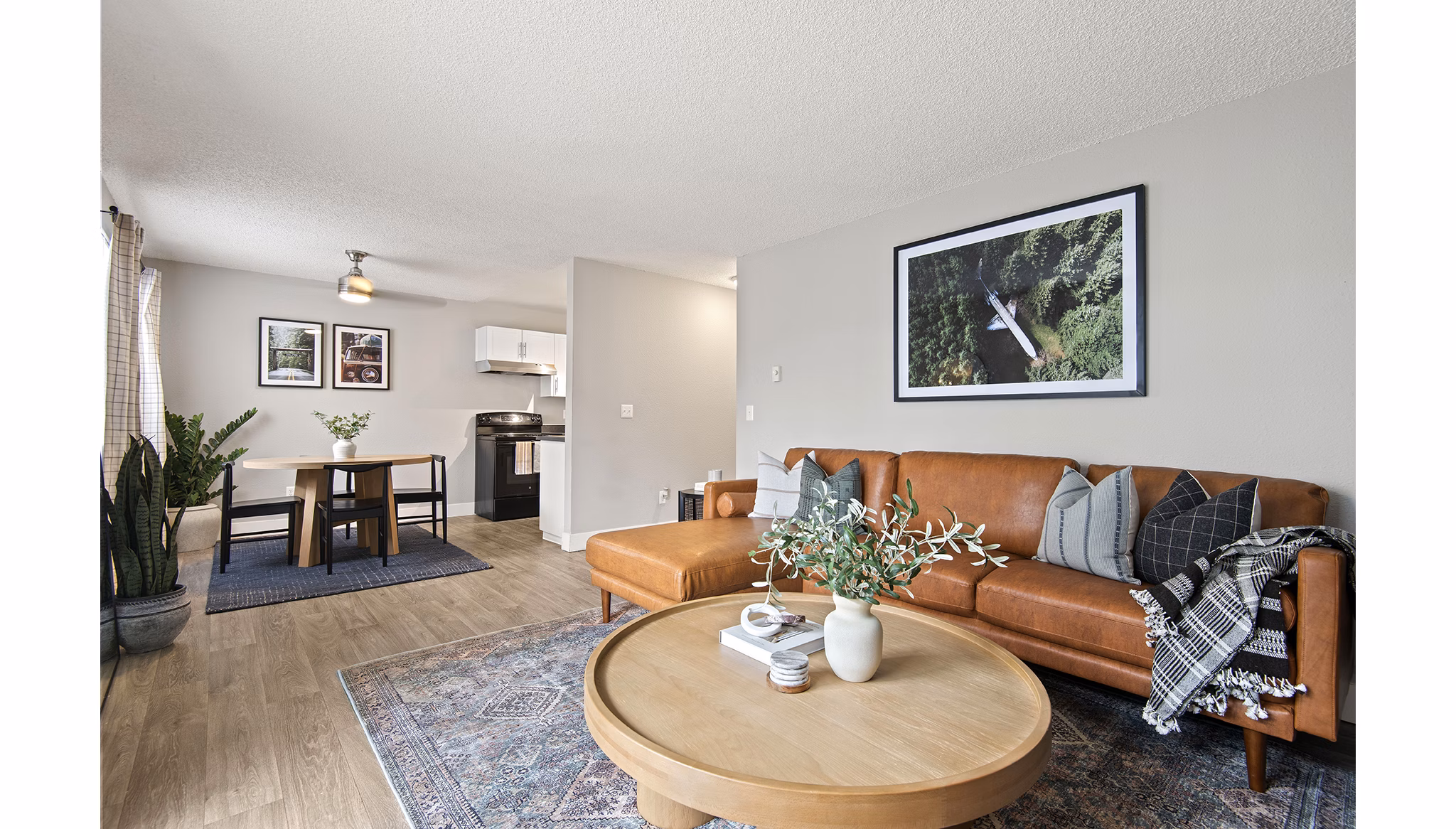 living room at Irwin Park Apartments