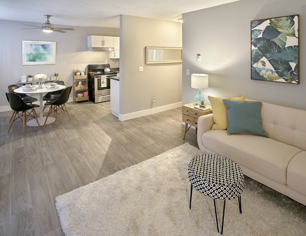 living room at Irwin Park Apartments