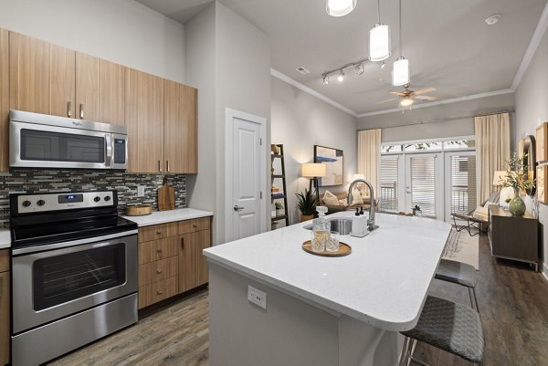 kitchen at Elan City Center Apartments