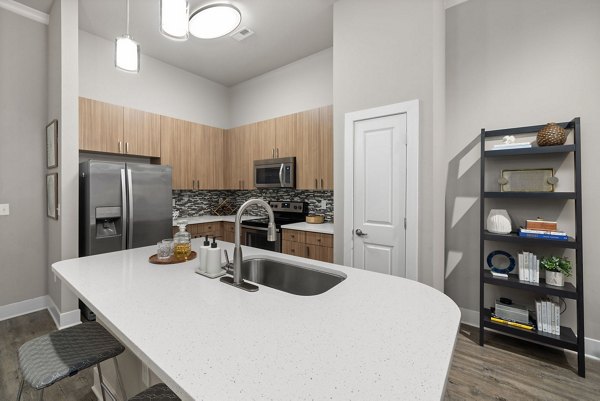 kitchen at Elan City Center Apartments