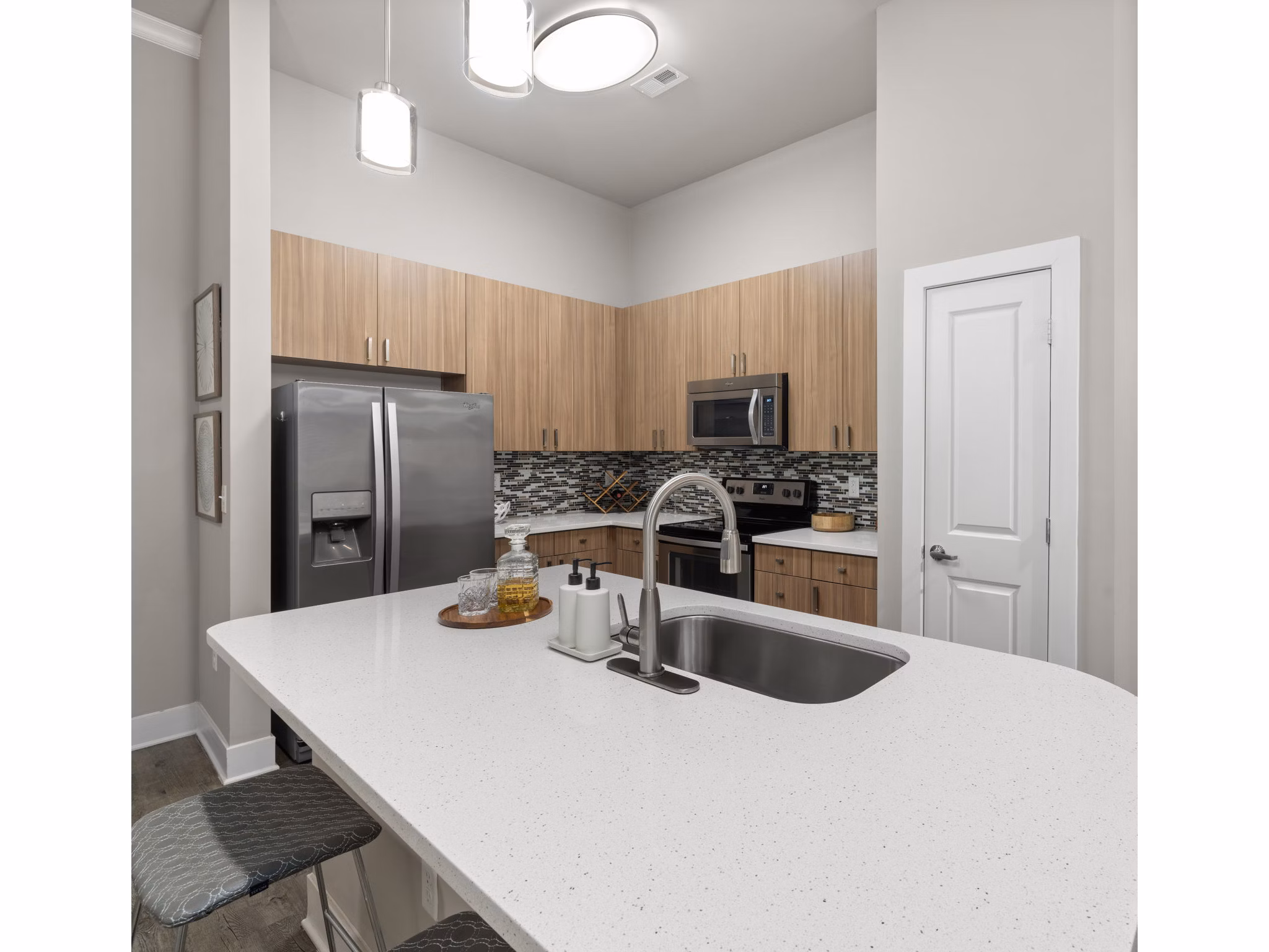 kitchen at Elan City Center Apartments