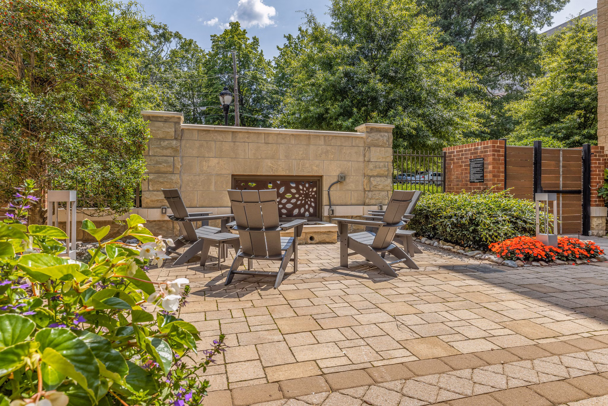 patio at Elan City Center Apartments