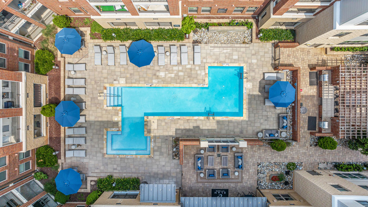 Pool at Elan City Center Apartments (1 of 2)