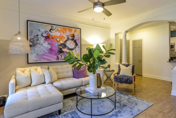 living room at Avana Lenox Apartments