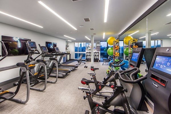 fitness center at Access Culver City Apartments