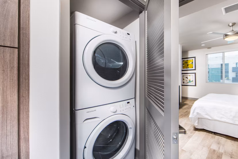 In-unit washer and dryer at Access Culver City Apartments