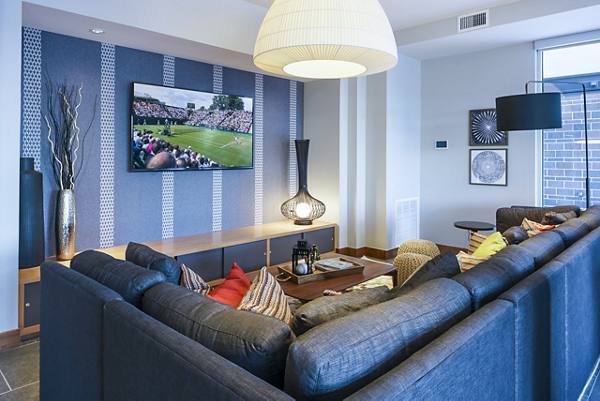 clubhouse theater at The Island Residences at Carlson Center Apartments