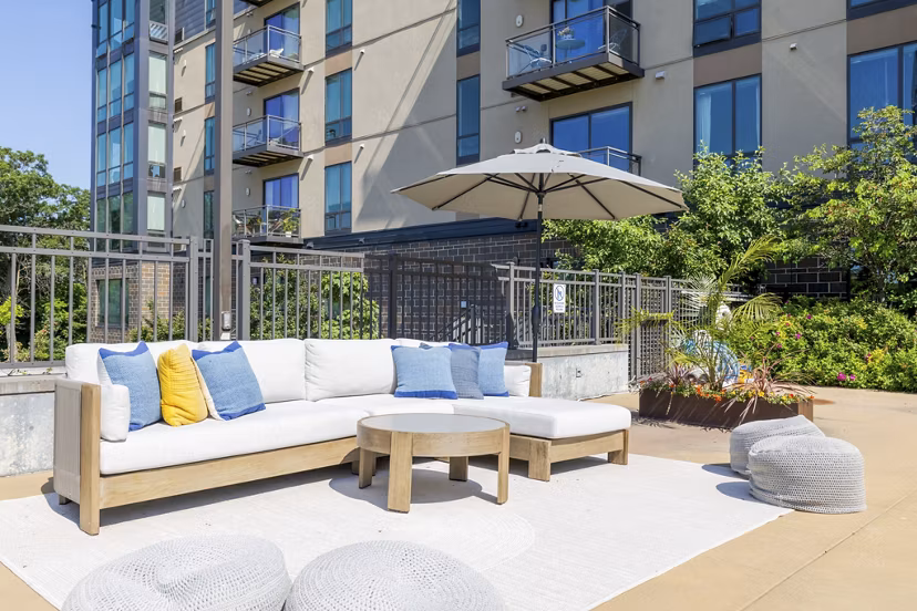 patio at Easton at Mountain Island Apartments