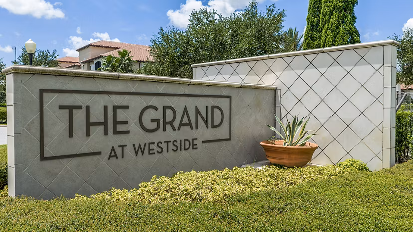 building/exterior at The Grand at Westside Apartments