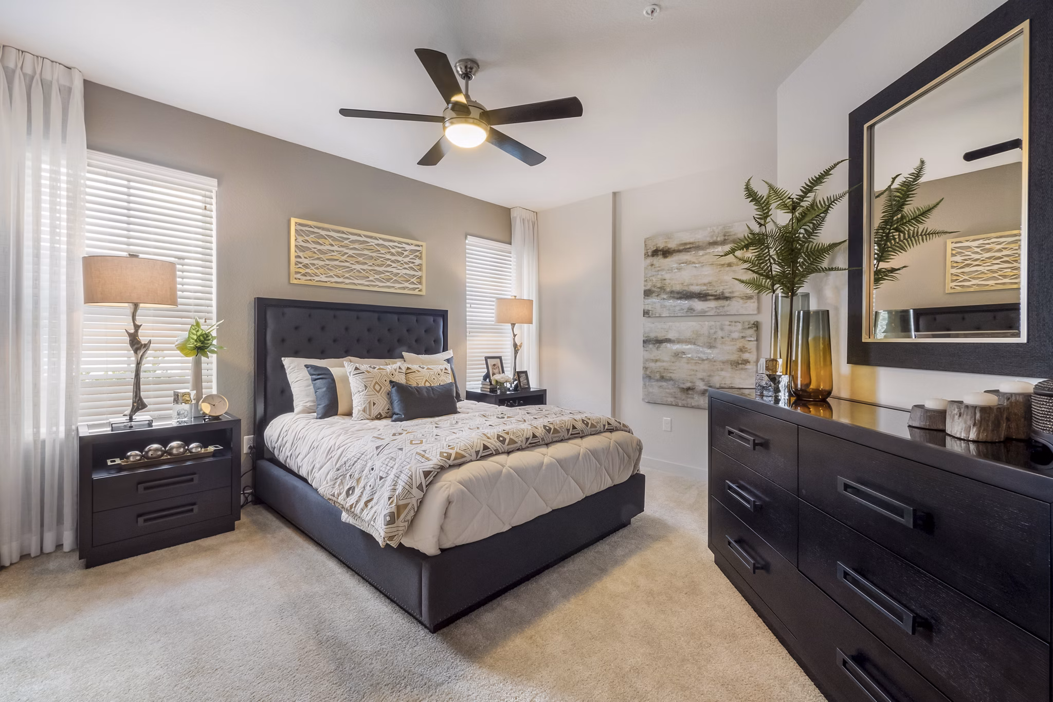 bedroom at The Grand at Westside Apartments 