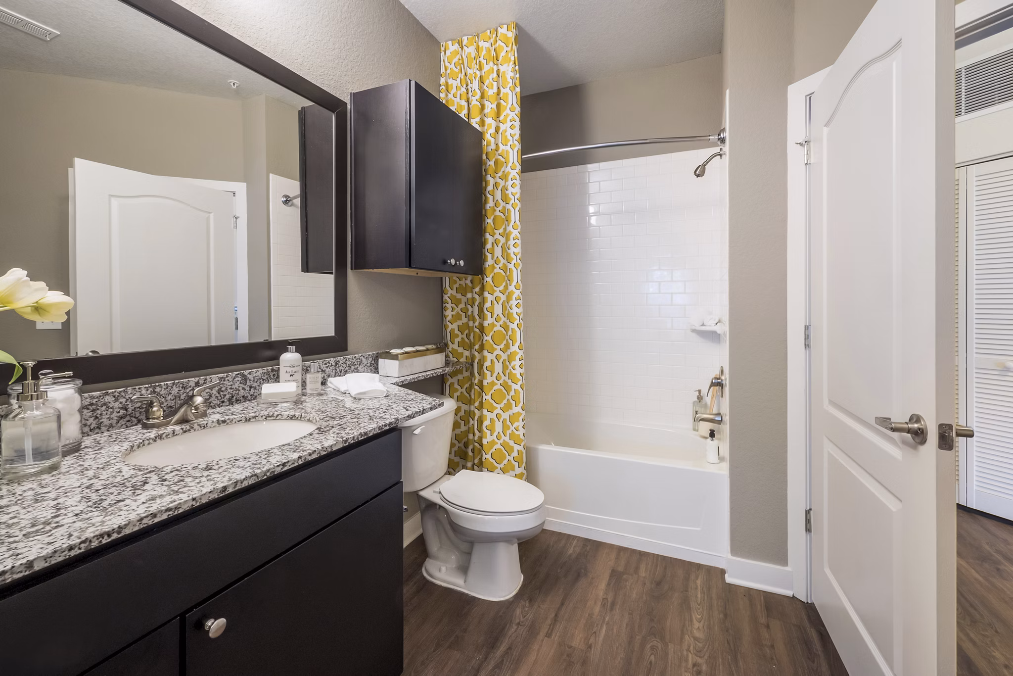 bathroom at The Grand at Westside Apartments 