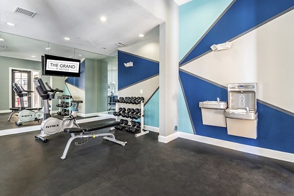fitness center at The Grand at Westside Apartments 