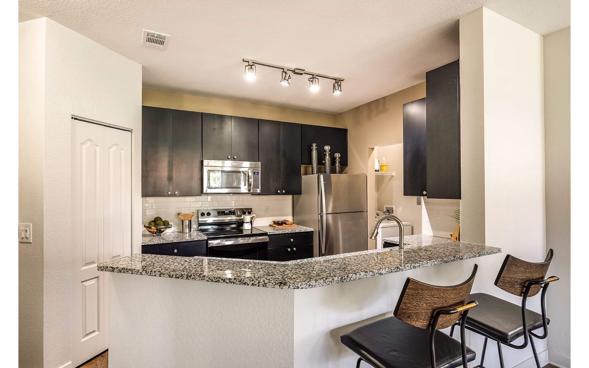kitchen at The Grand at Westside Apartments