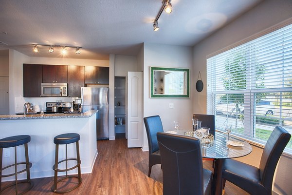 living room at The Grand at Westside Apartments 