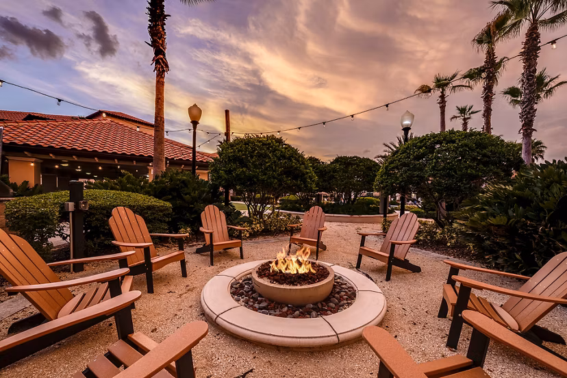 patio at The Grand at Westside Apartments
