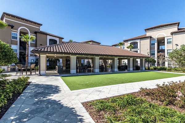 patio at The Grand at Westside Apartments 