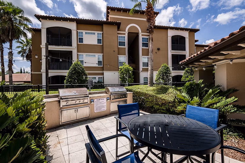 patio at The Grand at Westside Apartments