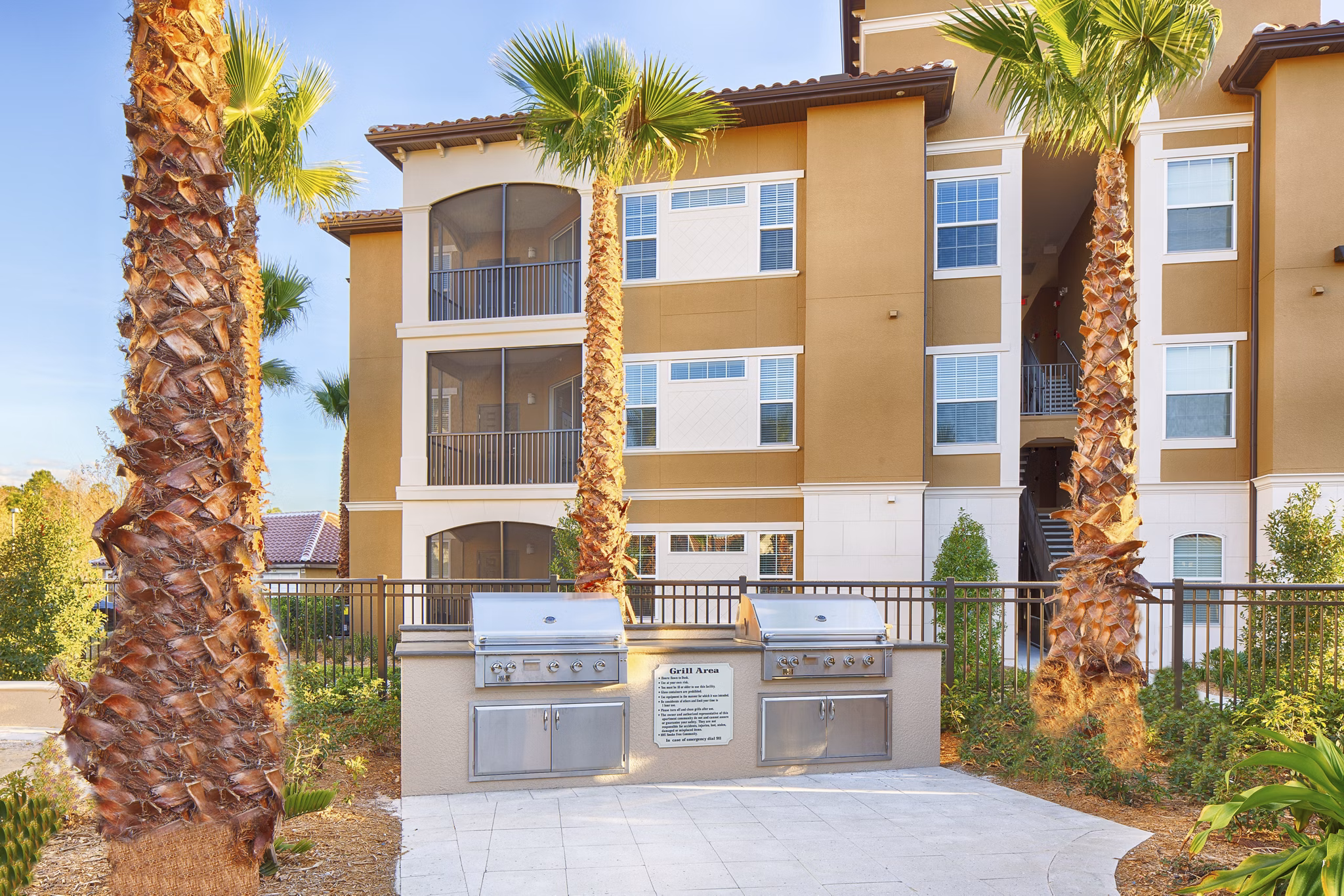 patio at The Grand at Westside Apartments 