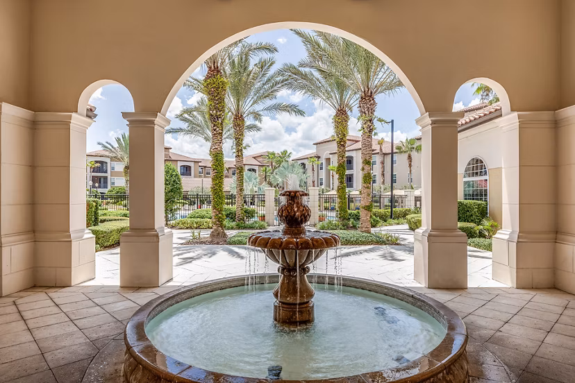 patio at The Grand at Westside Apartments