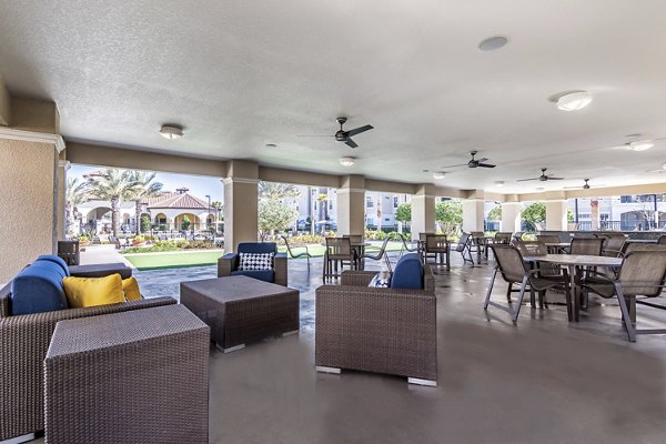 patio at The Grand at Westside Apartments 