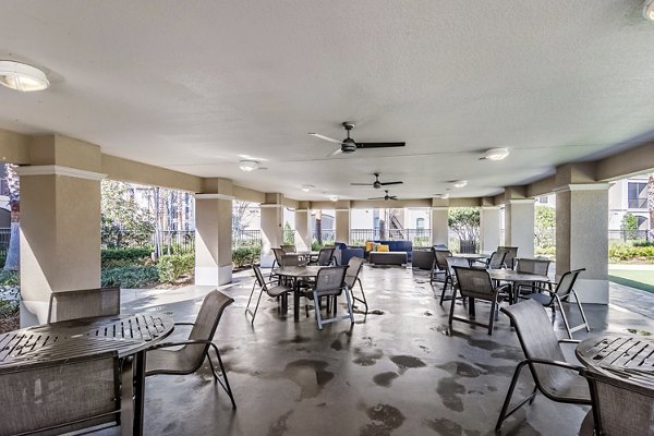 patio at The Grand at Westside Apartments 